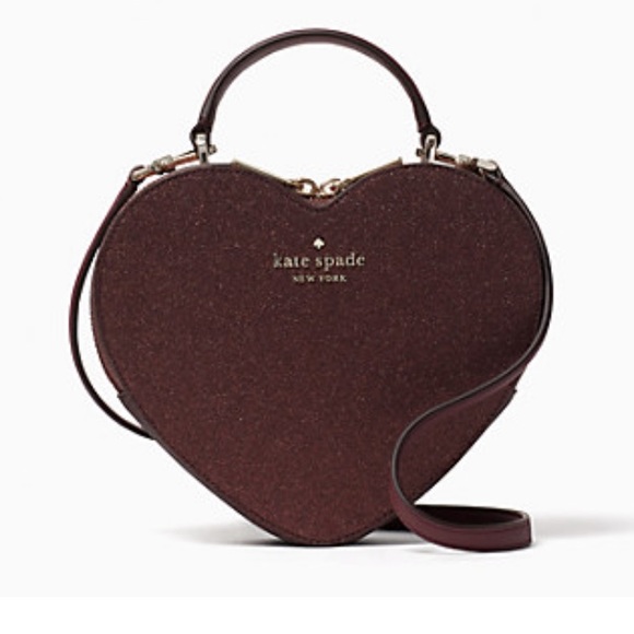 🆕 KATE SPADE | Love Shack Heart Purse Dark Nova - Picture 9 of 14